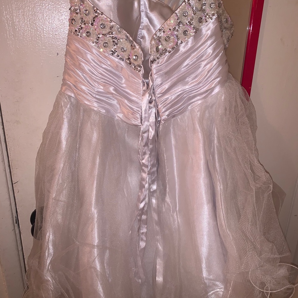 White poof dress